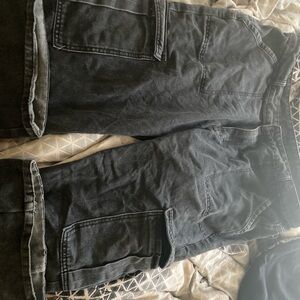 size 14,black 90s baggy cargo jeans